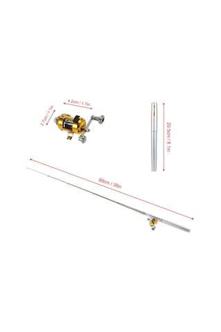 Mor Olta Makarası Seti Teleskopik Taşınabilir + Olta Lures Yemler Jig Kancaları