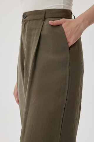Buly Pile Detaylı Pantolon Haki