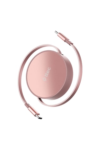 Ttec USB-C - USB-C Mini Makaralı 100W PD/QC 120 CM Hızlı Şarj Kablosu