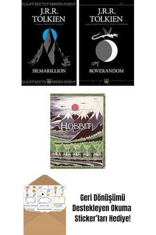 Silmarillion + Roverandom Siyah Kapak + Hobbit Özel Ciltli Baskı