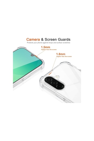 Teknomoda Samsung Galaxy A57 İle Uyumlu Kılıf Boyun Omuz Askılı İpli Anti Şok Korumalı Şeffaf Silikon Siyah İpli Renksiz/şeffaf