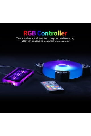 Didadodo 12cm Rgb Soğutma Fanı - Sessiz, Hidrolik Yataklı, Beyaz Yüksek Kapasiteli Beyaz