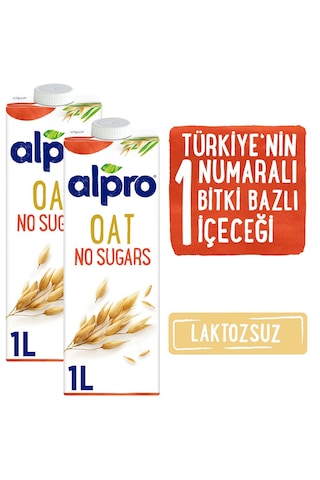 Alpro Şekersiz Yulaf Sütü 2 x 1 L
