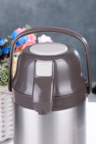 Cooker Ckr2007 2.5 Lt Çift Katlı Paslanmaz Çelik Pompalı Termos Renkli