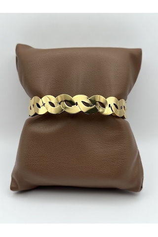 Arnes Jewelry Çelik Zincir Kelepçe Ar206nes Gold