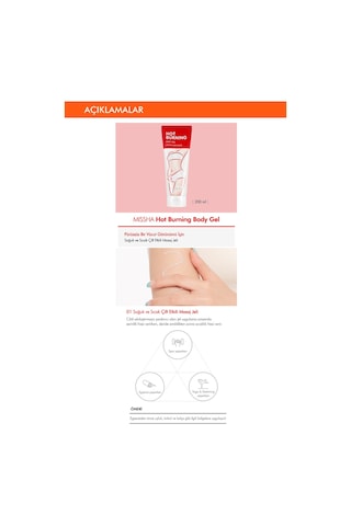 Missha Hot Burning Body Gel Sıcak&Soğuk Çift Etkili Sıkılaştırıcı Masaj Jeli 200 ML
