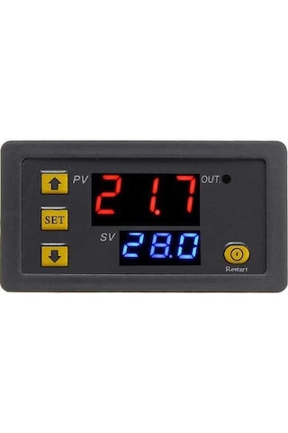 W3230 Röle Çıkışlı Termostat 220V Sıcaklık Kontrol Cihazı
