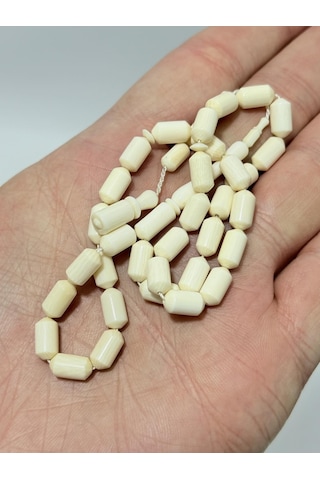 Kesme Fildişi Tesbih 11,60 Gram - Koleksiyonluk Fil Dişi Tespih F039