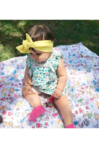 Yorni 145x100cm ,boyama,bebek Odası Halı Için Sıvı Geçirmez Oyun Örtü