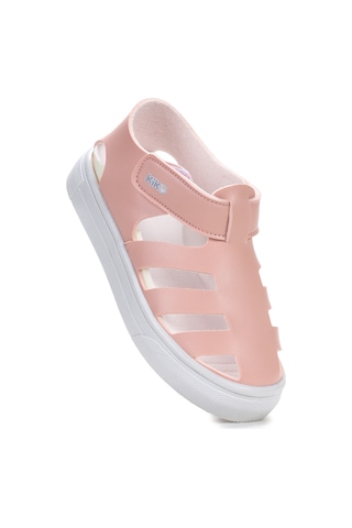 Kiko Kids Limba Cırtlı Kız Çocuk Sandalet Pudra Pudra
