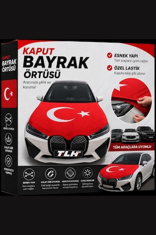 Kaput Bayrak Örtüsü Araç Üstü Türk Bayrağı
