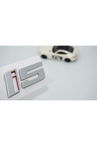 Dk Tuning İ5 Bagaj Kırmızı Gri Abs Yazı Logo Bmw İle Uyumlu -