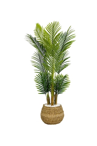 Biçiçek Yapay Areka Palmi̇yesi̇ 130 Cm Geoi̇t Hasir Saksıda
