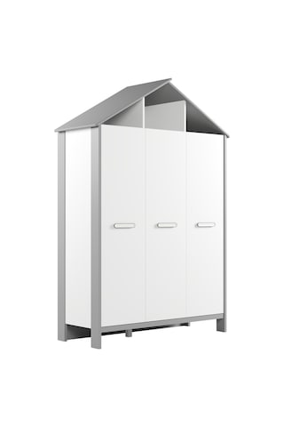 Meltem Kids Cozy Gri Çocuk Odası Üç Kapılı Dolap