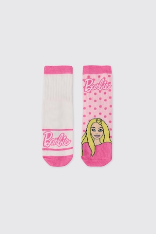 Panço Kız Çocuk Renkli Barbie Çorap 2612gk11013
