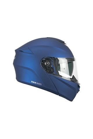 Cgm 568A Ber Mono Çene Açılır Motosiklet Kaskı Mavi