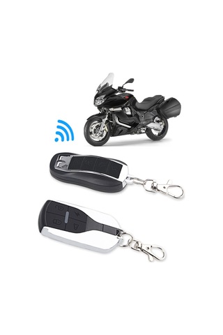 Motosiklet Alarmı, Motosiklet Hırsızlık Önleme Cihazı, Araç Hırsızlık Önleme Güvenlik Cihazı, Tek Anahtarla Çalıştırma, Motor Durdurma, Araç Arama, Çift Uzaktan Kumandalı Korna Alarmı