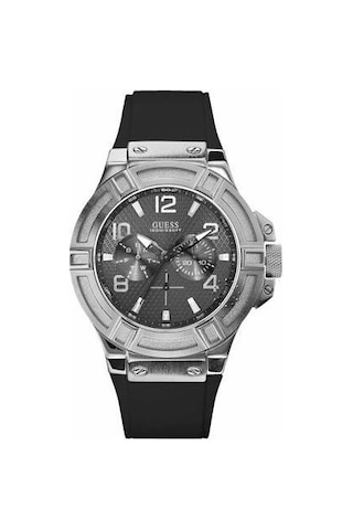 Guess W0247g4 Siyah Silikon Saat Kordonu
