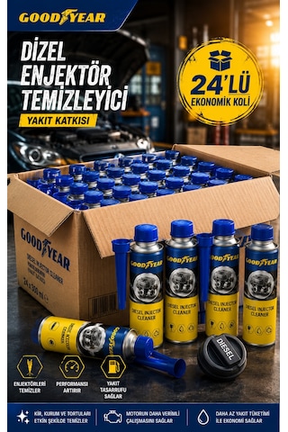 Goodyear Goodyear 24'lü Dizel Enjektör Temizleyici Yakıt Katkısı 300 Ml