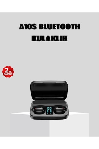 A10s Kablosuz Bluetooth Kulaklık 1800mah Powerbank, Otomatik Eşleşme, İos/android Uyumlu Diğer