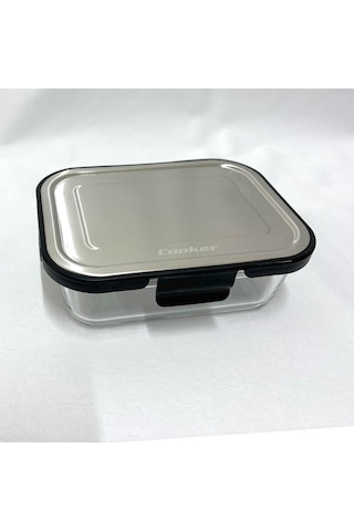 Cooker Ckr3488 Cam Saklama Kabı 1000 Ml Siyah