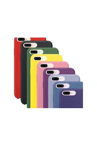 Apple Uyumlu iPhone 7 Plus Kilif Içi Kadife Silikon Lansman Tam Koruma 402636775