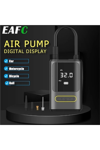 Jialan Mini 150psı Şişirme Lcd Ekran Akülü Pompa Usb Şarj