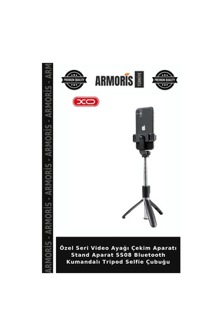 Özel Seri Video Ayağı Çekim Aparatı Stand Aparat Ss08 Bluetooth Kumandalı Tripod Selfie Çubuğu