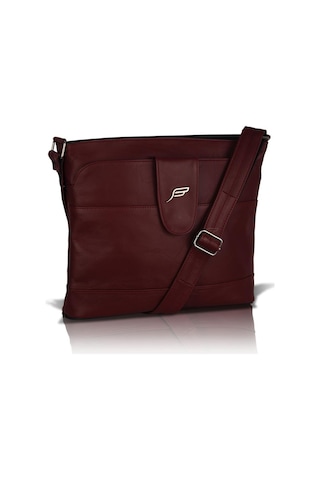 Bavyera Crossbody Hakiki Deri Çapraz Postacı Çanta 29x25 cm