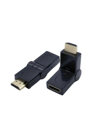 Hdmı Erkek Dişi Döner Adaptör, Erkek Dişi L Tip Ara Oynar Başlık,