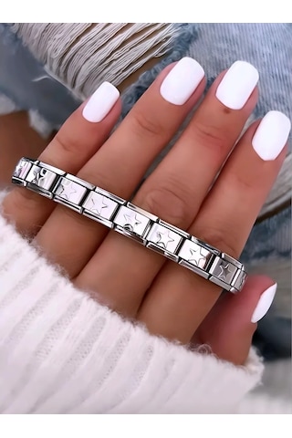 Vally Tıme Kol Bilekliği Nomination Nomineyshon Collеction: Nomination Nomineyshon 168375286 Gri