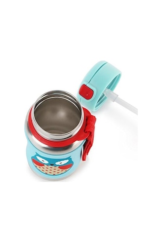 Skip Hop Zoo Pipetli Paslanmaz Çelik Suluk 350 Ml Baykuş Baykuş