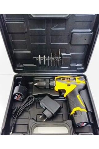 Banco BN-5 F136 12V 1.5 Ah Li-ion Çift Akülü Darbesiz Matkap Vidalama Sarı