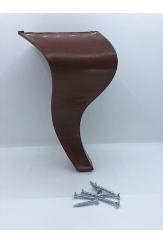 Karakoçaksesuar Lükens 20 Cm Ceviz Plastik Mobilya Ayağı (4 Adet)