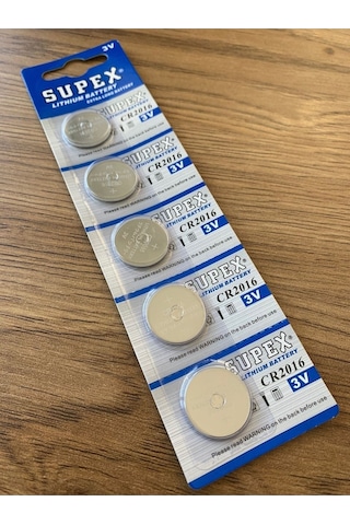Cr 2016 Araba Araç Oto Kumandası Pili Bataryası Supex 5 Adet