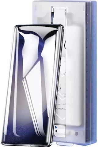 Samsung Galaxy Uyumlu S25 Ultra Kolay Uygulama Aparatlı Kavisli Tam Kaplayan Ekran Koruyucu Zore Easy Body