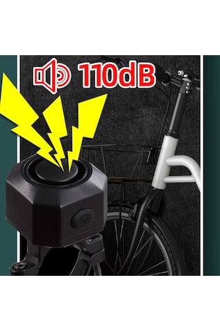 Ranyeek Motor Güvenlik Alarmı: Kablosuz Titreşim Sensörü, 110db Ses, 7 Seviye Hassasiyet, Uzaktan Kumanda, Ip54 Su Geçirmez Siyah