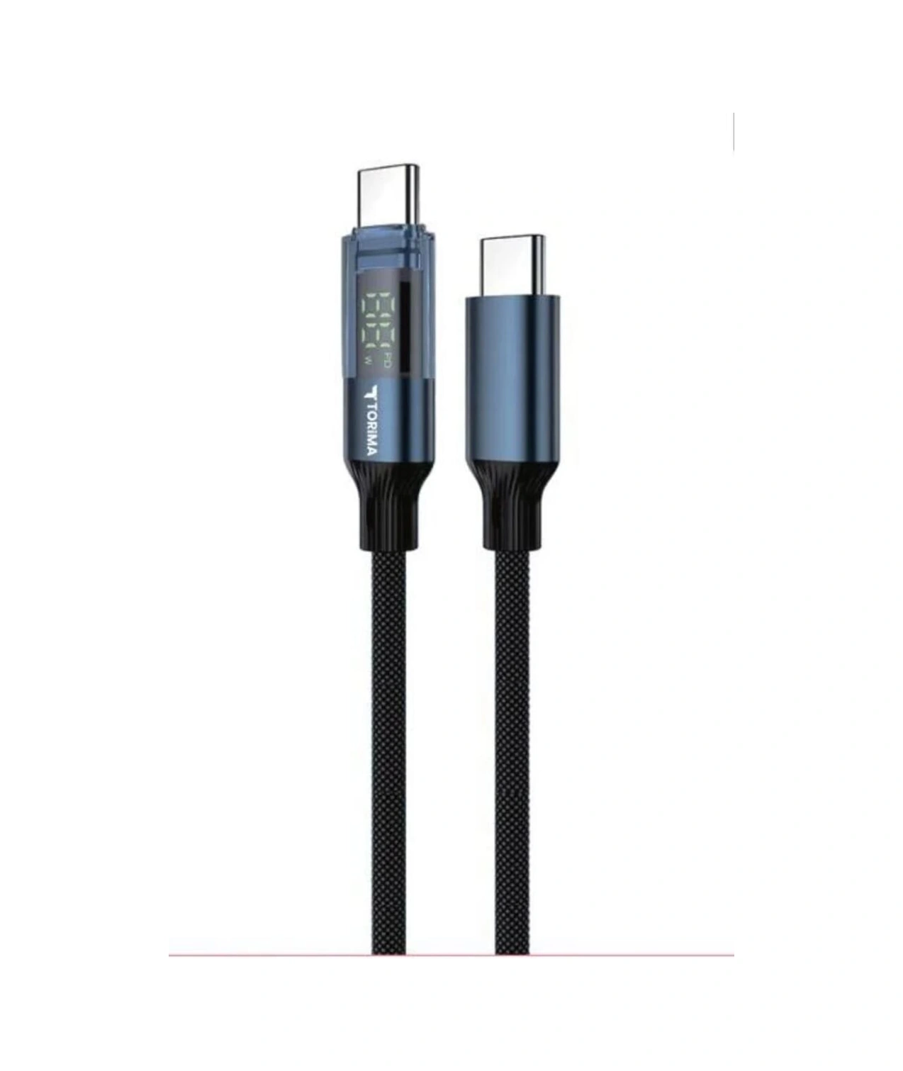 60w Vivo V40e İle Uyumlu 60w Type C Kablo Led Göstergeli Alüminyum Uçlu Naylon Örgü 60w
