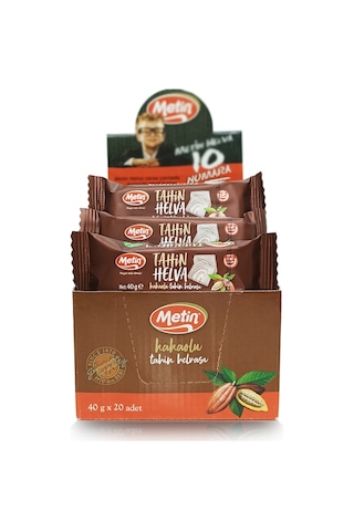 Mini Sade Ve Kakaolu Paket Helva 40 Gr 40 Adet