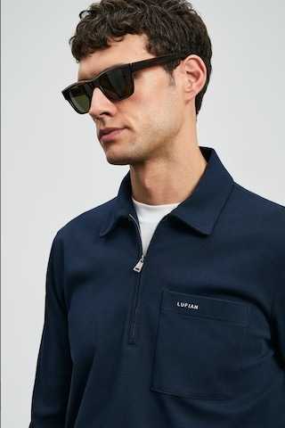 Lufian Erkek Lucas Smart Polo T-shirt 112040043 Koyu Lacivert Koyu Lacivert
