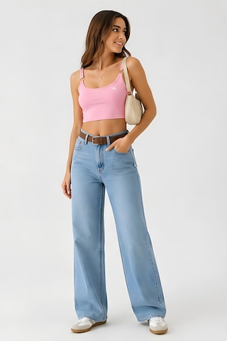 Lili Woman Kadın Pembe Halka Detaylı Crop Atlet E.9062