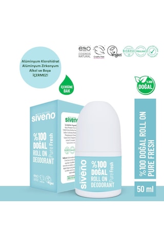 Sıveno Doğal Roll On Pure Fresh 50 Ml