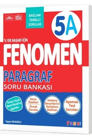5. Sınıf Paragraf Fenomen A Soru Bankası Fenomen Okul Yayınları 5. Sınıf Paragraf Fenomen A Soru Bankası Fenomen Okul Yayınları