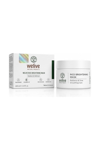 Welive Rice Brightening Mask 100 Ml Pirinç Özlü Aydınlık Görünüm Destekleyici Yüz Maskesi