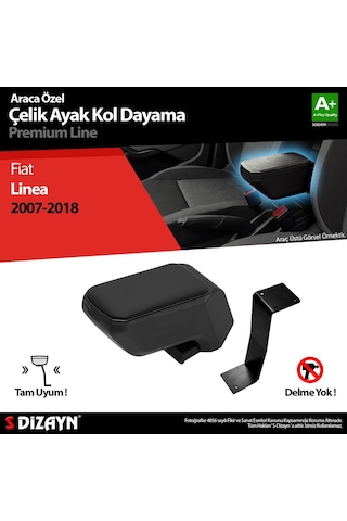 S-dizayn Fiat Linea Kol Dayama Kolçak Çelik Ayaklı Abs Siyah 2007-2018 A+kalite