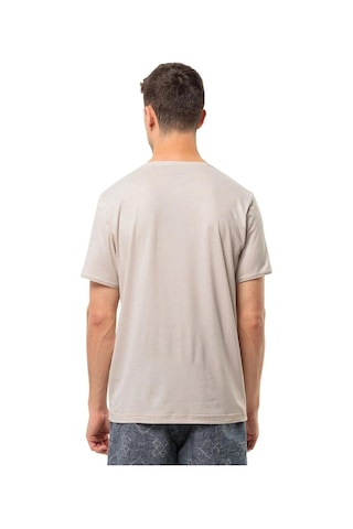 Jack Wolfskin Travel T M Erkek Tişört 1809751-5629 Bej