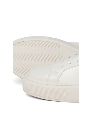 Jack & Jones Jfwaspıre Erkek Günlük Sneaker Ayakkabı Pu Deri, Cupsole Taban Noos Beyaz