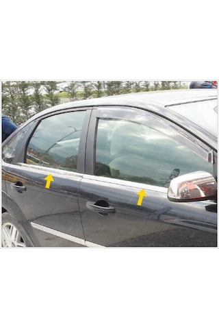 Ford Focus 2 Krom Cam Çıtası 4 Prç. 2004-2010 P. Çelik Uyumlu