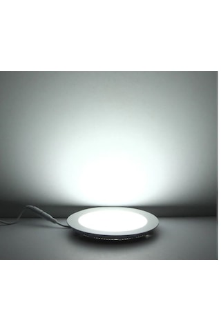 İnoled 6w Beyaz Işık Slim Led Panel Yuvarlak Alüminyum 2706-01