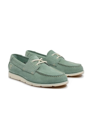 Timberland Tb0a42x7-m Grafton Bay Lace Up Shoe Yeşil Erkek Ayakkabı Beyaz